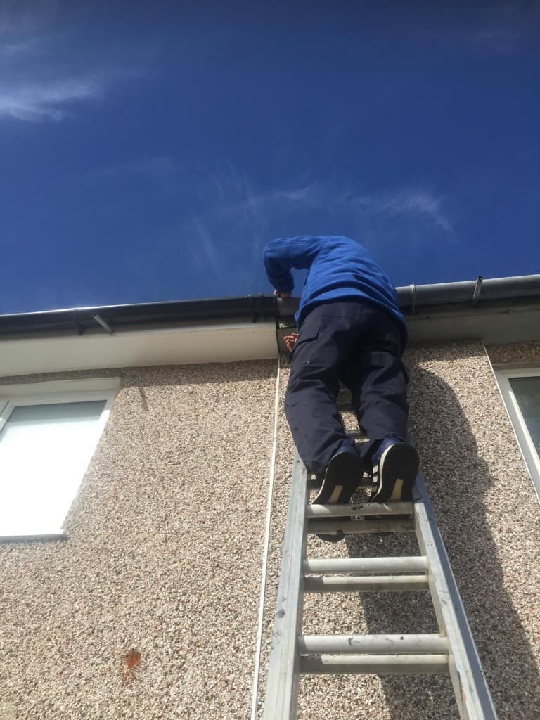 Breathable roofing membrane and battens on pitched roof in Accrington by Holgates Roofing